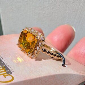 The Gilded Age Ring - Size 8 - Citrine Color Stone